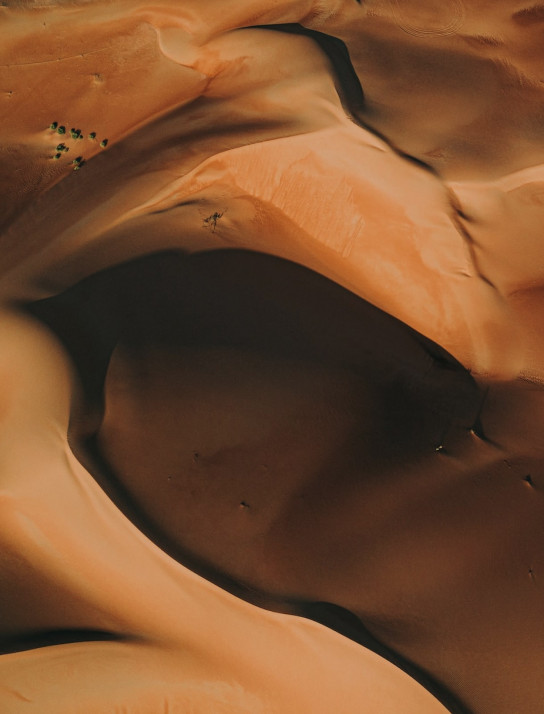 Eine Düne in einer Wüste